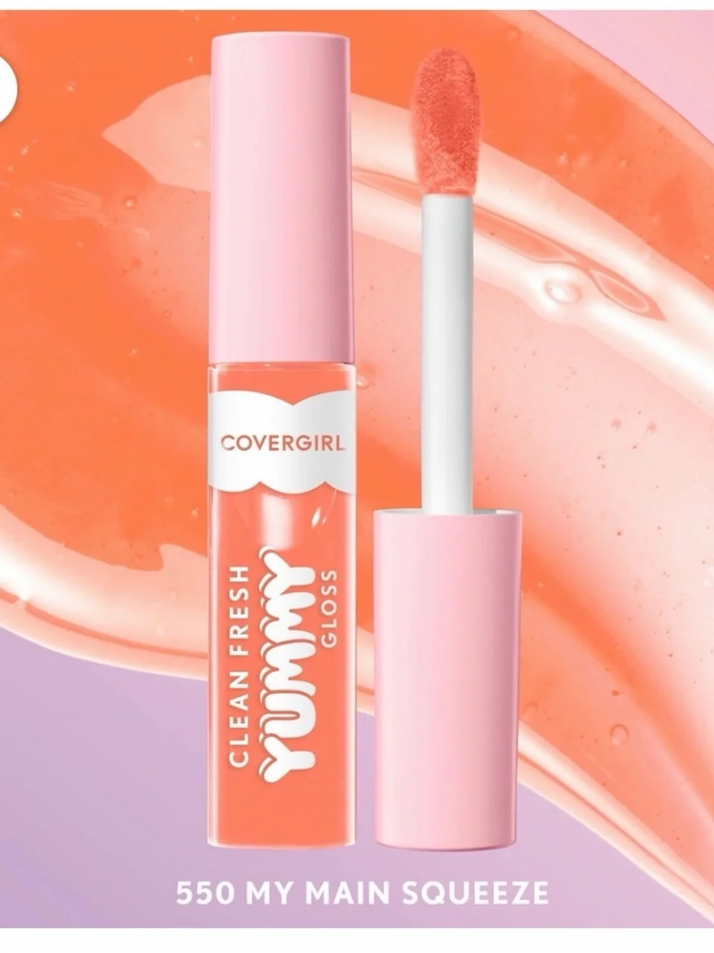 NWT COVERGIRL Clean Fresh Yummy Gloss Lip Gloss — 550 My Main Squeeze (Coral)